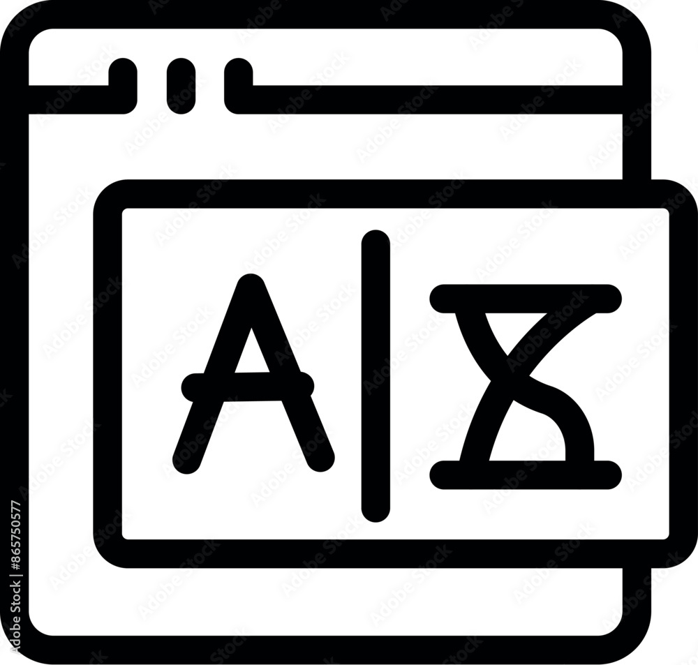 Poster website interface displaying an ai processing symbol with an hourglass, suggesting an ongoing operat