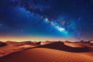 Incredible Milky Way above Sahara s sand dunes Sahara Morocco