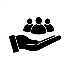 An inclusive workplace, Employee’s Protection Filled Outline icon vector illustration, Color editable, EPS 10.