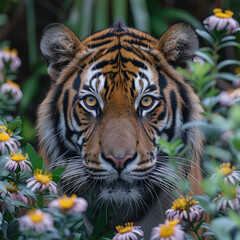 Fototapeta premium tiger in the jungle