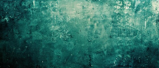 Distressed Teal Surface with Scratches