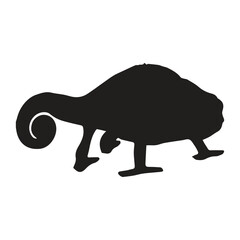 Chameleon Vector Silhouette Art