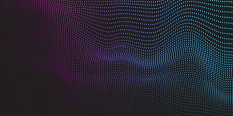 Obraz premium Modern abstract glowing wave lines on white background. Dynamic flowing wave design element. Futuristic technology and sound wave pattern. Vector EPS10.