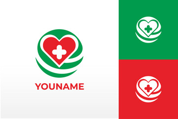  Logo Healthy with lircle globe