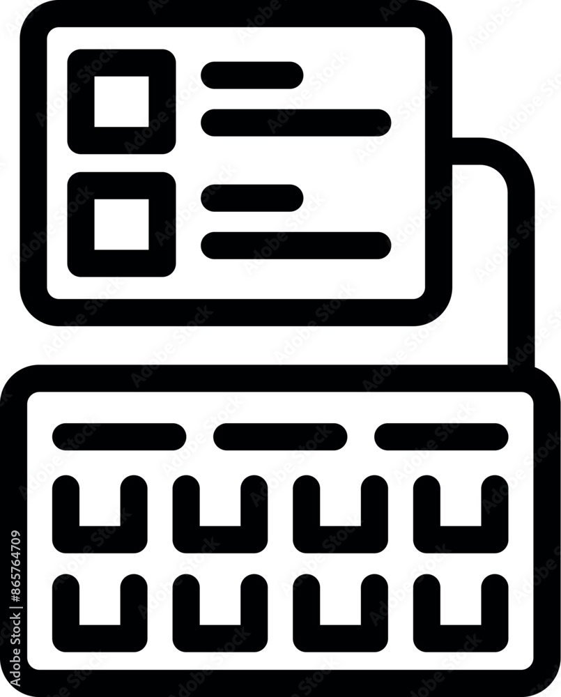 Wall mural secure electronic voting system is being used to cast a vote in an online election
