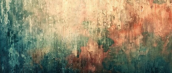 Fototapeta premium Abstract Textured Background with Green, Yellow, and Red Hues