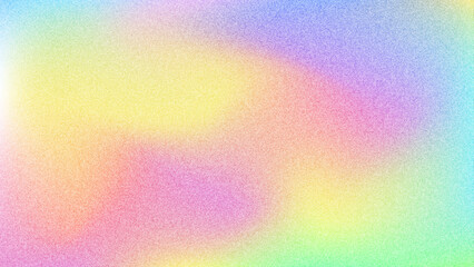 Grainy gradient background. Abstract smooth rainbow gradation texture. Vector noise texture blur gradient backdrop for banner, poster, card, cover, flyer, presentation, advertising, website