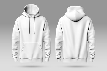 Hoodie white jacket mockup. White hoodie front and back mockup blank white hoodie template mockup.