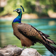 Feathered Beauties Exploring Wildlife at the Park's Edge