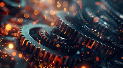 Lubricate motor oil and Gears. Oil wave splashing in Car engine with lubricant oil. Concept of Lubricate motor oil and Gears. Generative AI