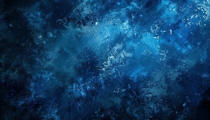 Fototapeta premium Abstract Blue Texture with Brushstrokes