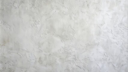 Obraz premium Clean and smooth white polished cement wall with fine grain stucco texture on a gray concrete background, perfect for indoor interiors.