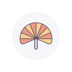 hand fan Vector Icon