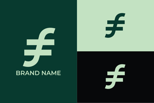 initial letter F modern minimal abstract Universal elegant vector emblem Premium business logotype, letter F equal sign combined finance investment logo, letter F  business development accounting logo