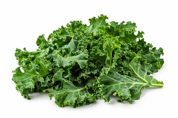 Fototapeta premium Kale chips on white background