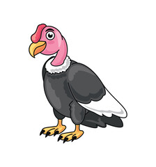 happy andean condor cartoon
