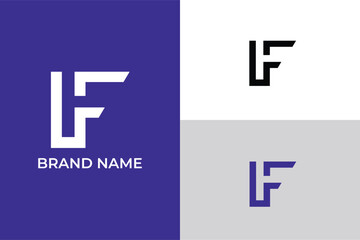 elegant vector emblem Premium business logotype initial letter F negative space vector, letter F vape shop logo emblem