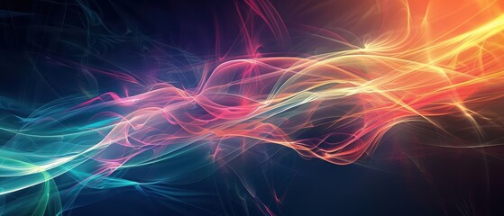 Fototapeta premium Colorful Abstract Desktop Wallpaper for Ultrawide Screen 21:9