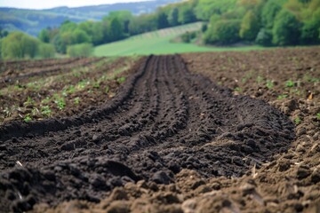 Plowing the soil to aerate and eliminate weed seeds and roots