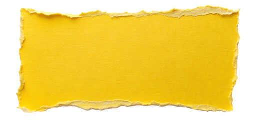 yellow  ripped torn paper edges isolated