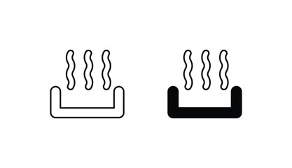 Heat icon design with white background stock illustration
