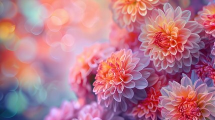 a beautiful background with colorful flowers that has a floral pastel appearance