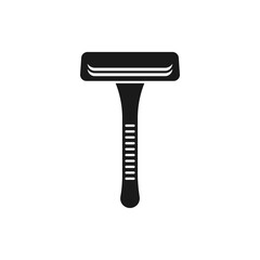 Shaving razor icon flat style isolated on white background. Vector illustration