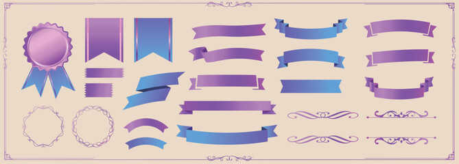 リボンのデザイン素材