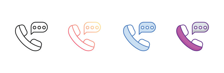 Obraz premium Call icon design with white background stock illustration