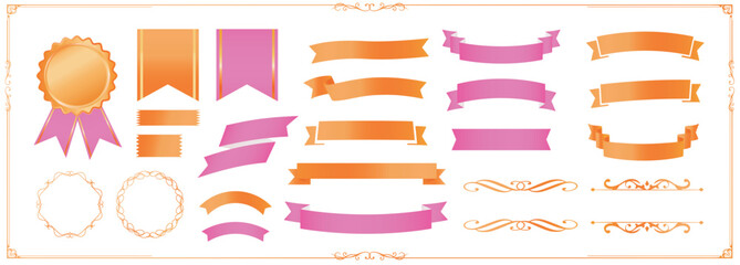 リボンのデザイン素材