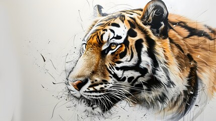 Obraz premium tiger head. 