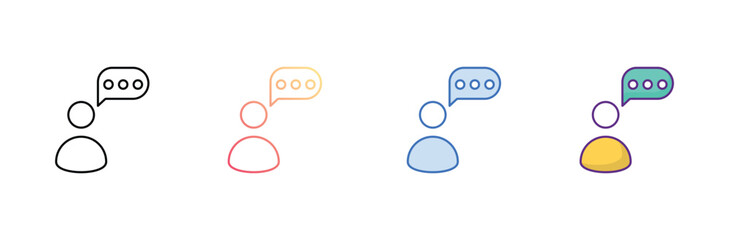 inquiry icon design with white background stock illustration