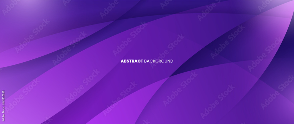 Poster Purple abstract background with round objects overlapping each other to form a beautiful pattern. Vector template for digital lux business banner, contemporary formal invitation, luxury voucher