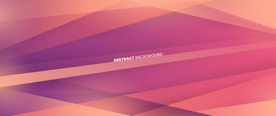 Abstract background of purple and orange gradations. With modern objects of oblique geometry. Horizontal vector template for digital lux business banner, contemporary formal invitation, luxury voucher