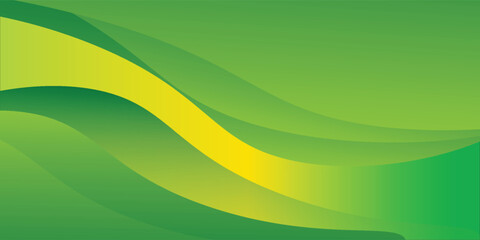 Obraz premium Green Curve Background colorful shape