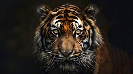 Fototapeta premium tiger head. 