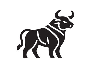 Bull Logo Design Icon Symbol Vector Template