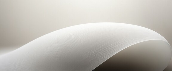 Curved Smooth White Abstract Minimalist Organic Flowing Texture Gradient Soft Background Wallpaper