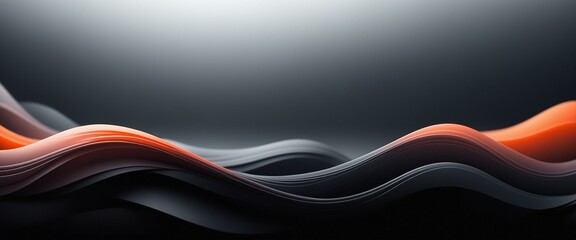 Abstract Wavy Gradient Flow Dynamic Modern Art Background Wallpaper
