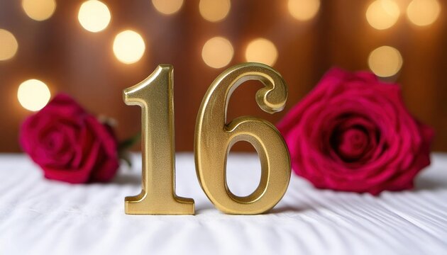 Sweet 16 Birthday Celebration with Roses