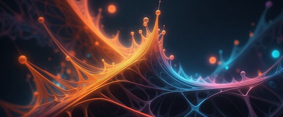 Neural Network Brain Connections Pathways Activity Dendrites Neurons Synapses Biological Abstract Background Wallpaper