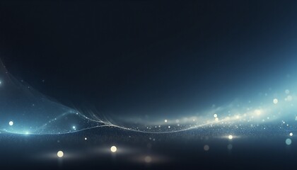 Abstract Particles Glow Blue Futuristic Technology Art Cosmic Background Wallpaper