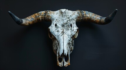 Fototapeta premium Bull Skull Symbol of Strength and Endurance 