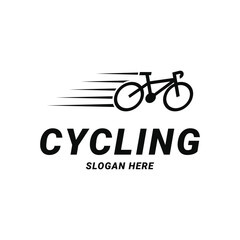 bicycle bike race logo design concept idea