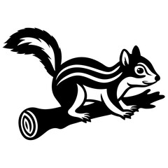 Squirrel icon silhouette vector Illustration.