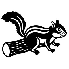 Squirrel icon silhouette vector Illustration.