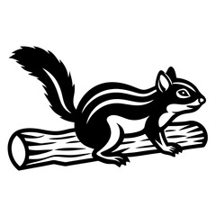 Squirrel icon silhouette vector Illustration.