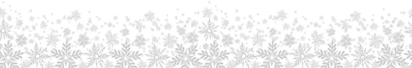 Snowflake Border, Snowfall Background