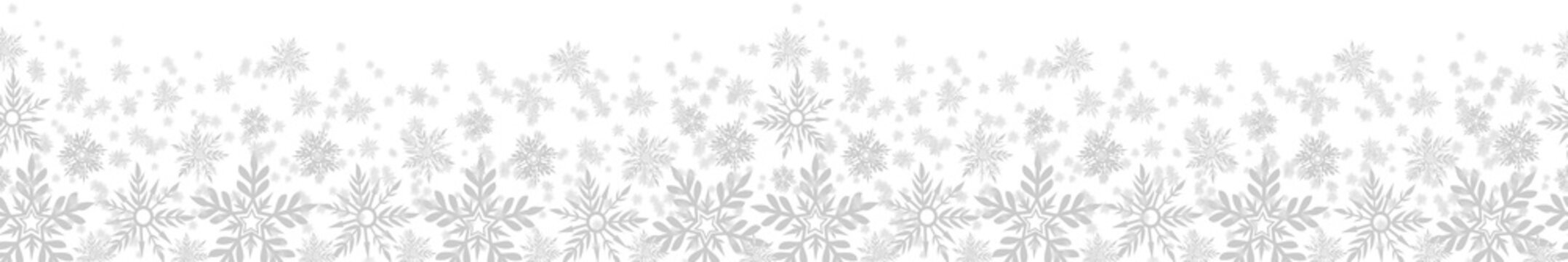 Snowflake Border, Snowfall Background