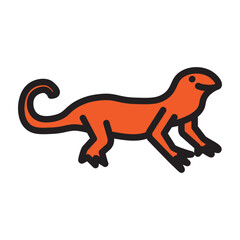 Newt Vector Filled Icon Design